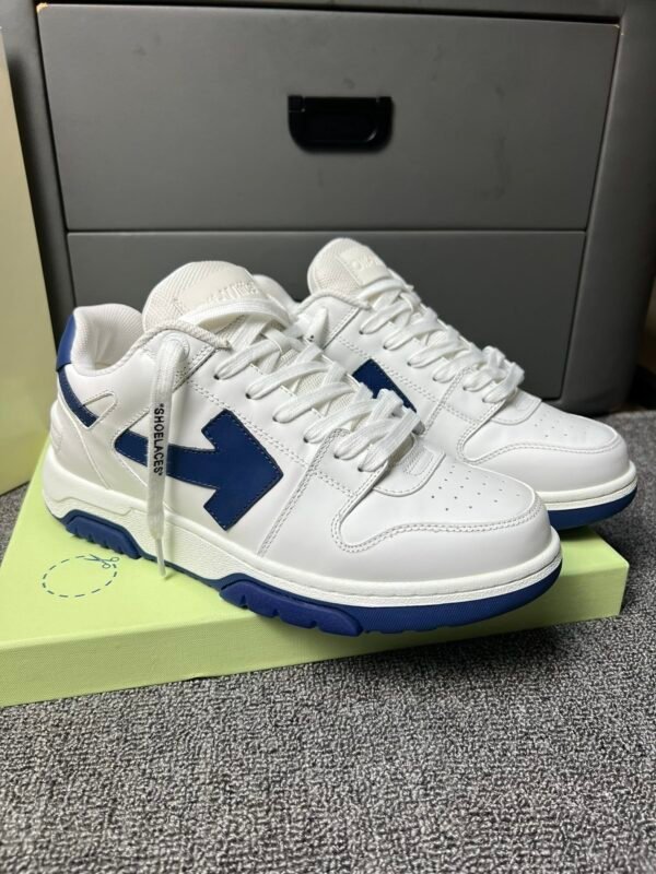 OFFW Trainers with Blue Contrast Panels