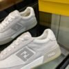 059ca8be FND Low-Top Trainers with Logo Panel - White/Light Grey