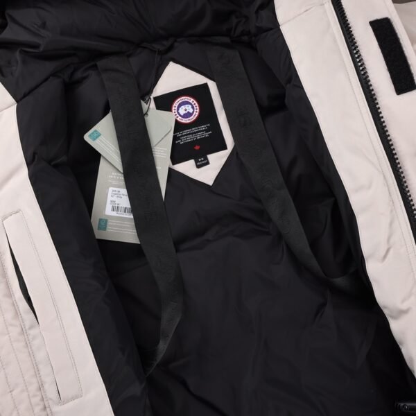 CG Utility Parka Coat with Fur-Trim Hood - White