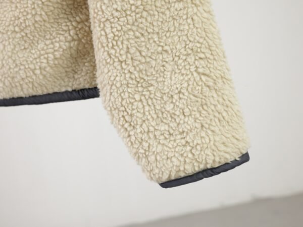 CG Zip-Up Sherpa Fleece Jacket - Cream