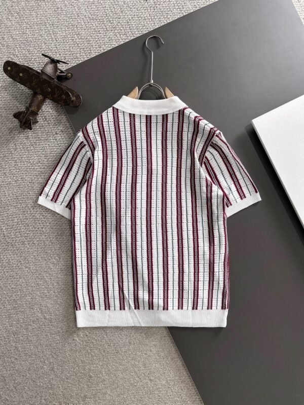 074532a0 CG Stripped Polo Shirt – Red/White