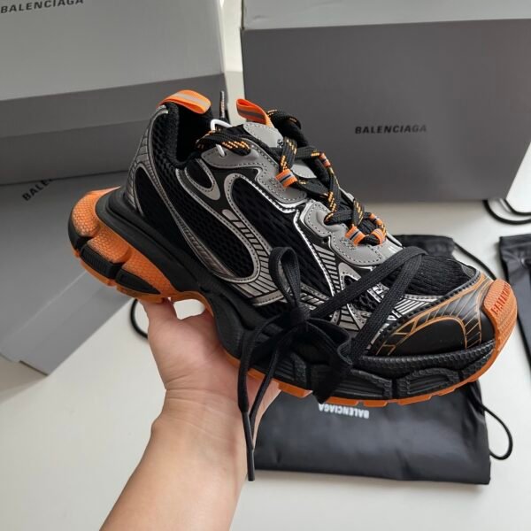 BLNCG  Chunky Trainers with Contrast Accents - Black/Orange