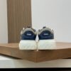 FND Low-Top Trainers with Subtle Brown Accents - Navy/White