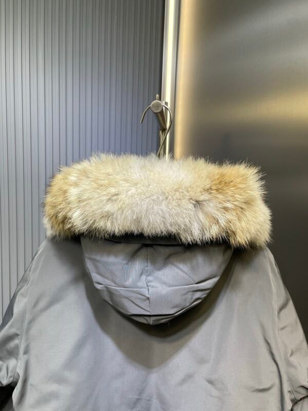 CG Utility Parka Coat with Fur-Trim Hood - Grey