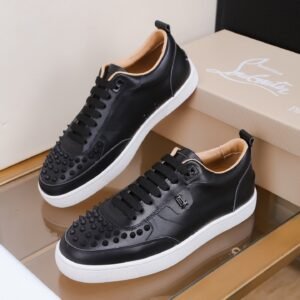 CLB Low-Top Trainers with Studded Toe Detail - Black