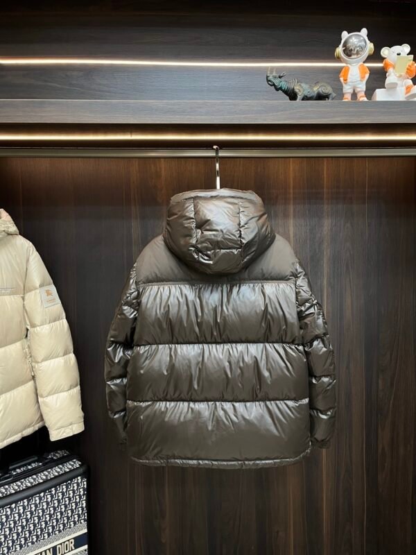 BRBY Hooded Puffer Jacket - Dark Brown