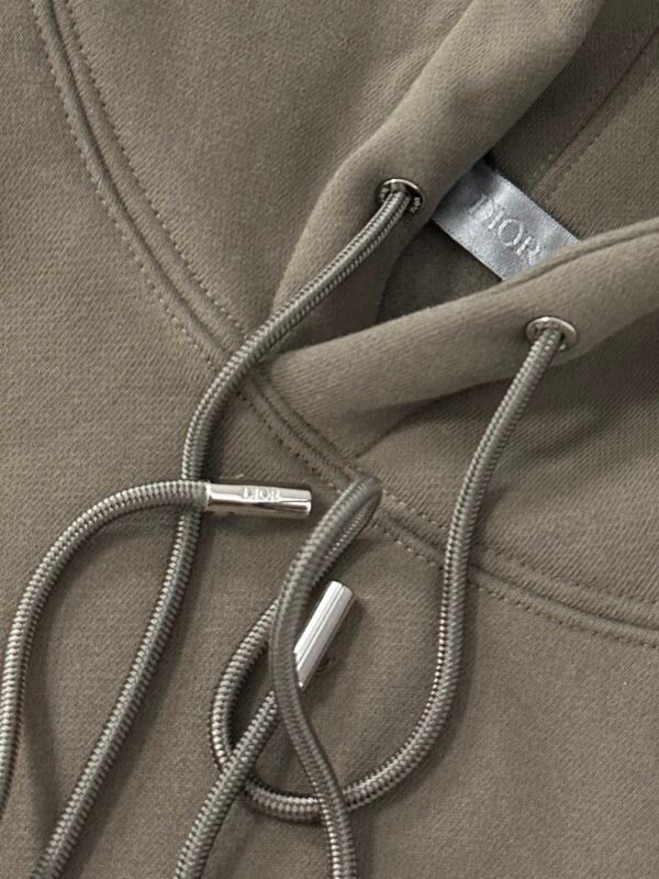 CD Embroidered Logo Pullover Hoodie - Olive Green