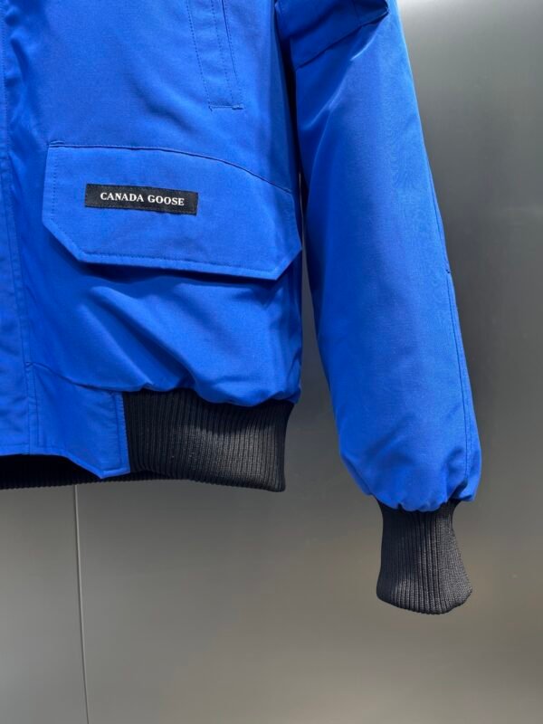 CG Fur-Trim Hooded Jacket with Utility Pockets - Blue