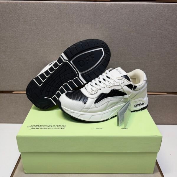 OFFW Trainers with Black & White Contrast Panels