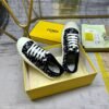 0b2d5095 FND Low-Top Trainers with All-Over Logo Pattern - Black