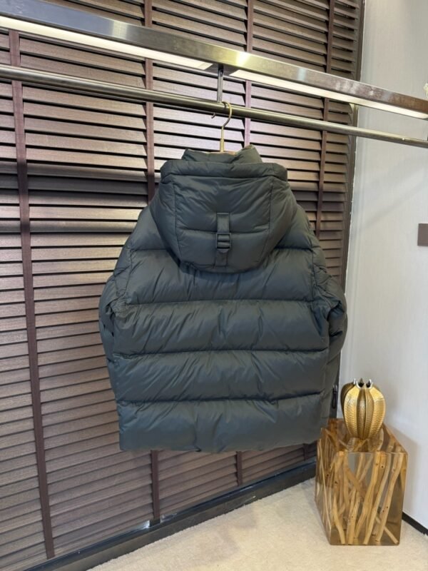 BRBY Hooded Puffer Jacket - Dark Green