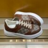 0c9f1a69 GCCI Low-Top Monogram Trainers with Contrast Panels - Dark Brown