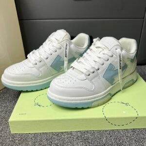 OFFW Trainers with Ice Blue Contrast Panels