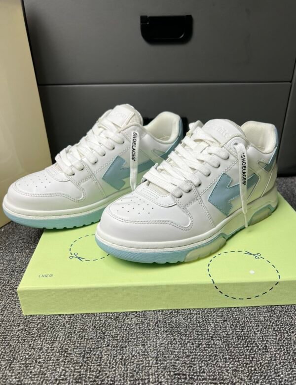 OFFW Trainers with Ice Blue Contrast Panels