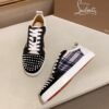 0e9c13bb CLB Trainers with Studded Toe and Check Side Panels - Black