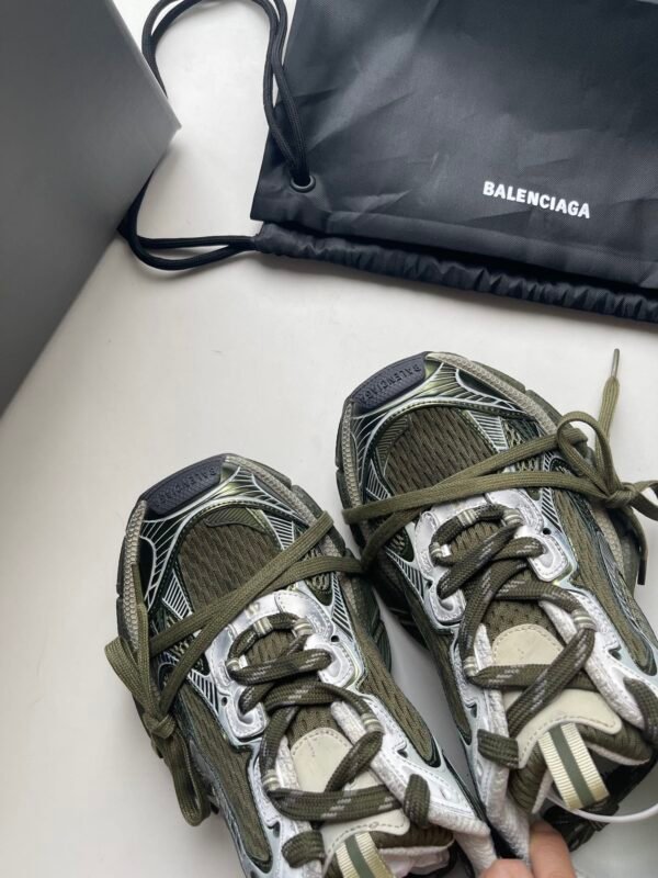 BLNCG Chunky Trainers with Panelled Design - Khaki Green