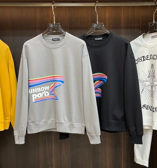 BLMN Rainbow Paris Printed Long-Sleeve Tee Jumper