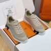 HRMS Leather & Suede Trainers – Beige