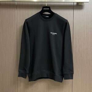 BLMN Logo-Print Crewneck Cotton Jumper - Black