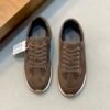 1 HRMS Low-Top Suede Trail Trainers - Brown