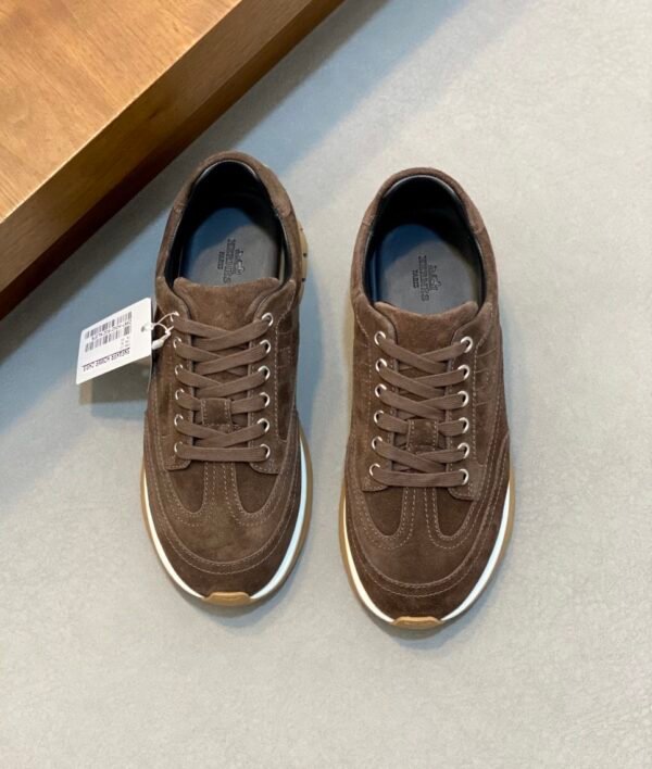 1 HRMS Low-Top Suede Trail Trainers - Brown