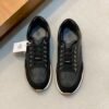 HRMS Low-Top Leather & Suede Overlays Trail Trainers - Black 
