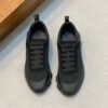 HRMS Mesh Low-Top Trainers – Triple Black