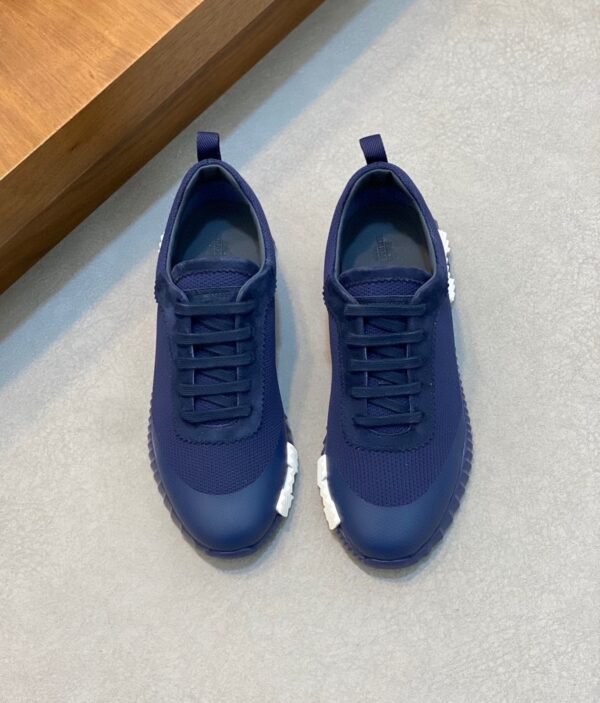 HRMS Mesh Low-Top Trainers – Blue with White Detail