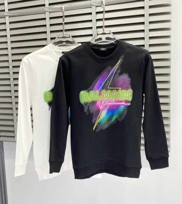 BLMN Logo Multicolor Graphic Design Crewneck Jumper