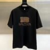 1 BLMN Paris Gold Logo Embossed Cotton T-Shirt – Black