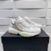 AMR Mesh & Suede Bone Runner Trainers – Alabaster