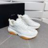 1 AMR Mesh & Suede Gum Sole Bone Runner Trainers – Off-White