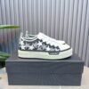 AMR Stars Court Low Mesh & Leather Trainers - Black & White