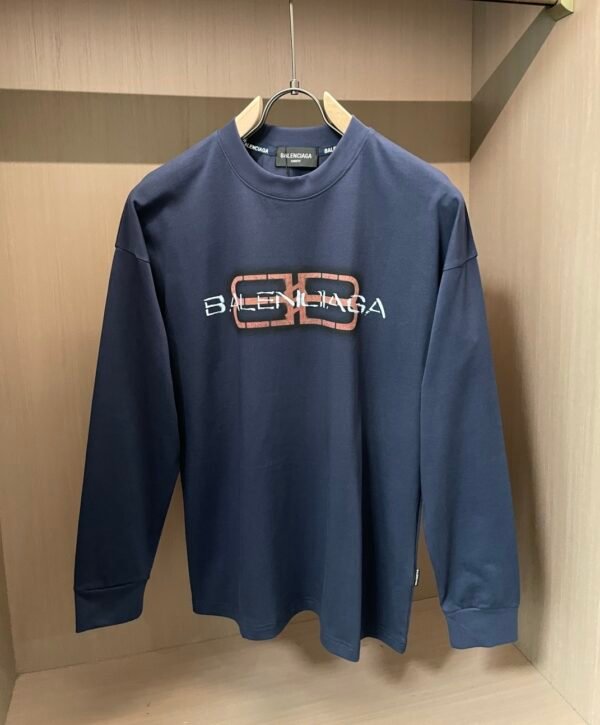 BLNCG BB Icon Stencil Crewneck Jumper – Blue