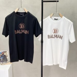 1 BLMN Stud-Embellished Logo Cotton T-Shirt