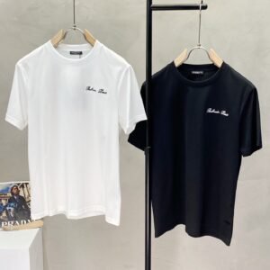 BLMN Paris Embroidered Script Logo T-Shirt