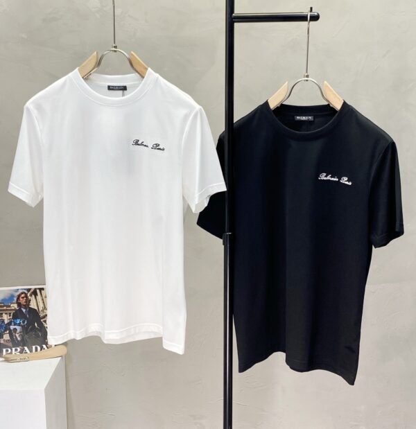 BLMN Paris Embroidered Script Logo T-Shirt