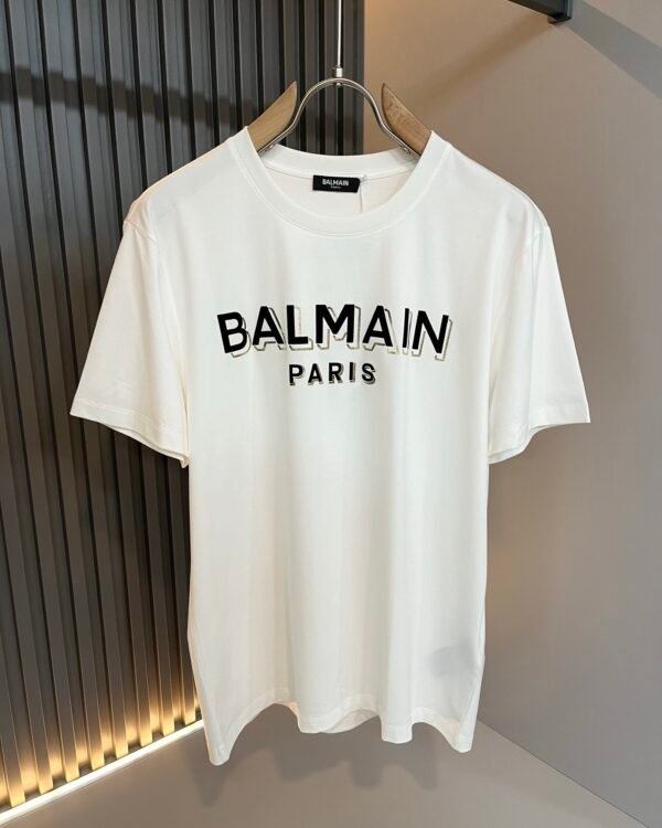 BLMN Paris Contrasted Logo Crewneck T-Shirt