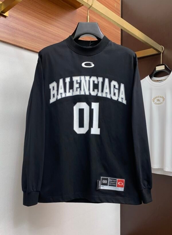 BLNCG Basket Ball Jersey Inspired Crewneck Jumper - Black
