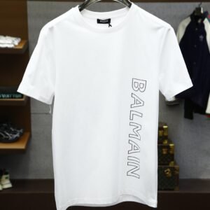 1 BLMN Side Logo Cotton T-Shirt – White