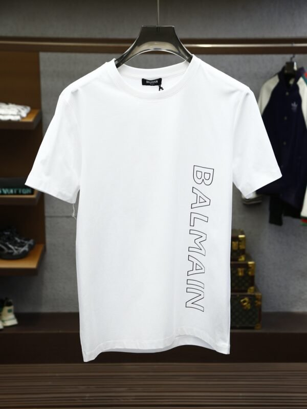 1 BLMN Side Logo Cotton T-Shirt – White