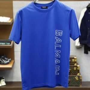 BLMN Side Logo Cotton T-Shirt – Blue