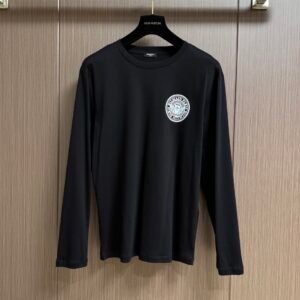 BLMN Paris Logo Patch Crewneck Long-Sleeve Jumper - Black