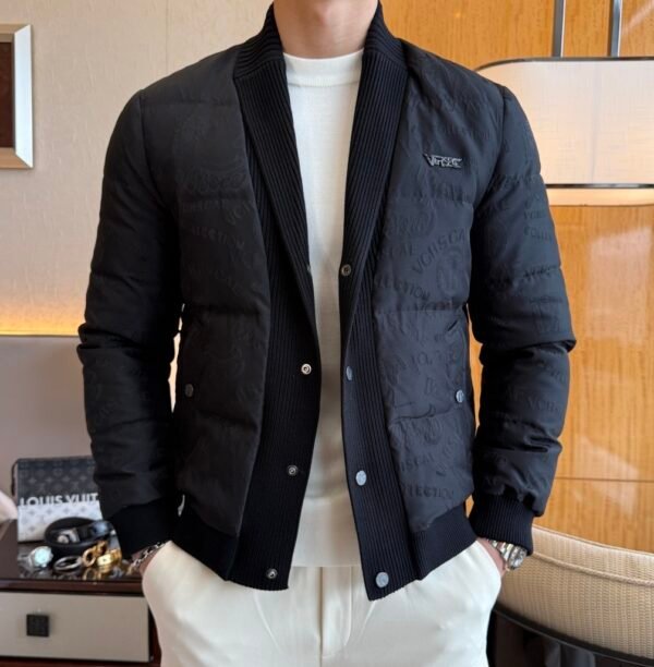 VRSC Jeans Couture Quilted Puffer Jacket - Black