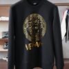 VRSC Medusa Medallion Gold-Tone Logo Print Jumper - Black