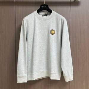 VRSC Sundial Medusa Embroidered Logo Jumper – Light Grey