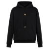 VRSC La Medusa Cotton Hoodie with Gold-Tone Hardware – Black