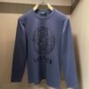 VRSC Metallic Medusa Head Print Cotton Jumper - Blue