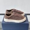 DXR CD Spin Suede & Oblique Canvas Trainers – Brown