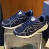 1 DXR CD Navy Blue Suede & Technical Mesh Trainers